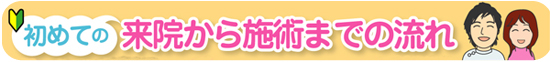 来院から施術までの流れ